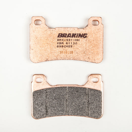 BRAKING Part Number 899CM55 Rear Sintered Metal Brake Pad Set for Honda Motorcycles