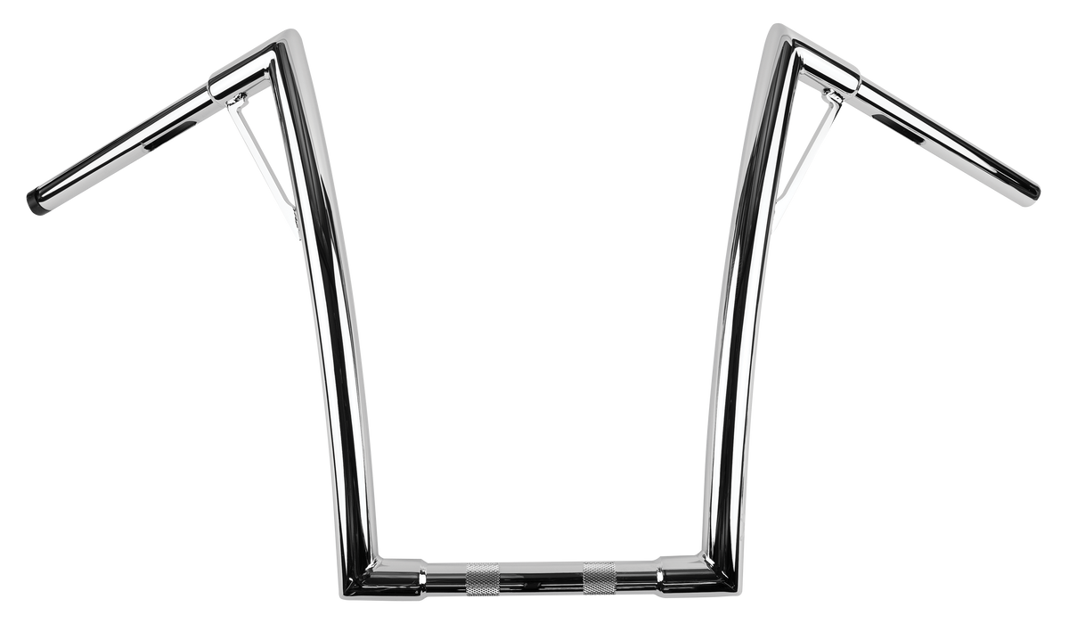 BURLY BRAND Louie 16-Inch Chrome Handlebars for Harley Davidson FLHR Road King