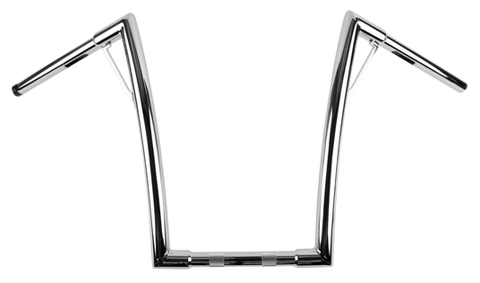BURLY BRAND Louie 16-Inch Chrome Handlebars for Harley Davidson FLHR Road King