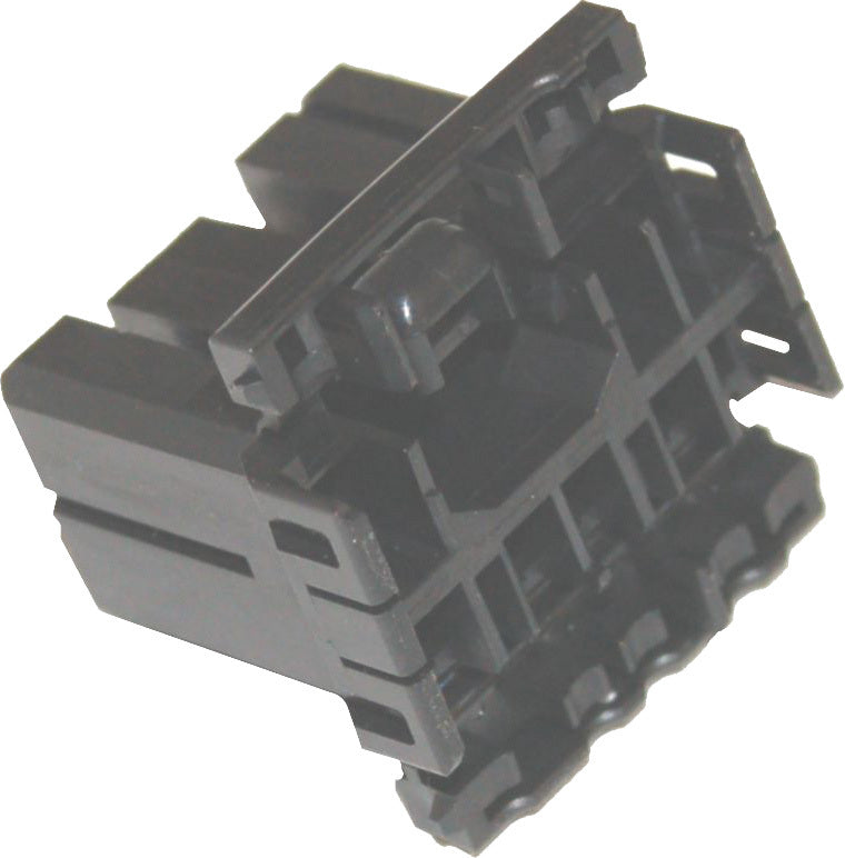 NAMZ Custom Cycle Amp 8-Wire Plug Housing Multilock Hd# 73158 96bk - V-Twin Motorcycle Electrical Connector