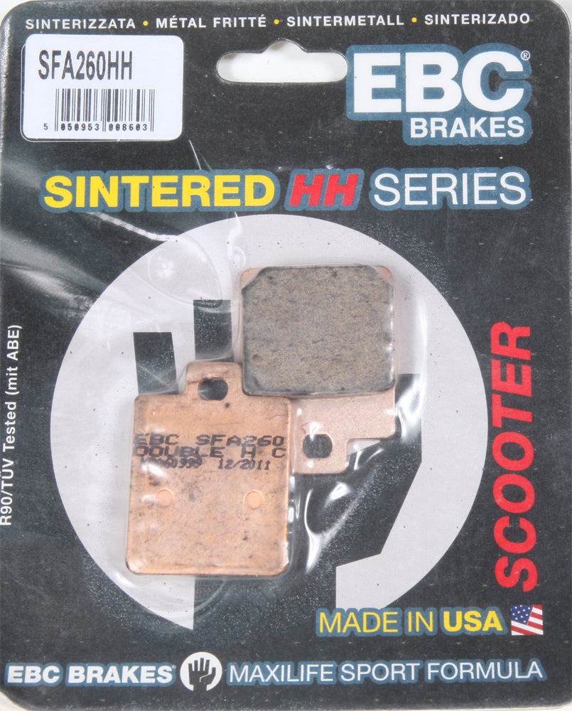 EBC Double-H Sintered Brake Pads for Scooters – High Performance Street Brake Pads (Part No. SFA260HH)