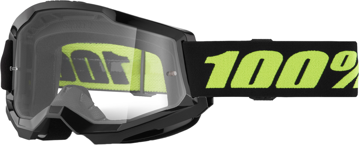 100-Percent Strata 2 Goggle Solar Eclipse with Clear Lens for Offroad Riding