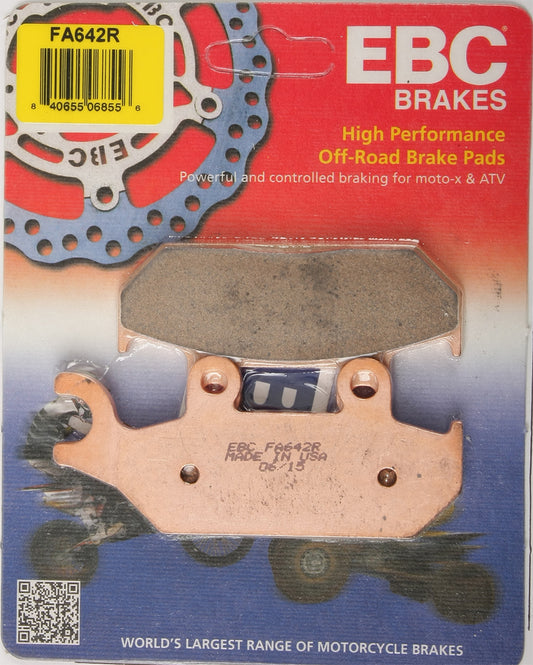 EBC Fa642R Sintered R Series Brake Pads for Yamaha YXM700 Viking and Can-Am Maverick 1000 XMR