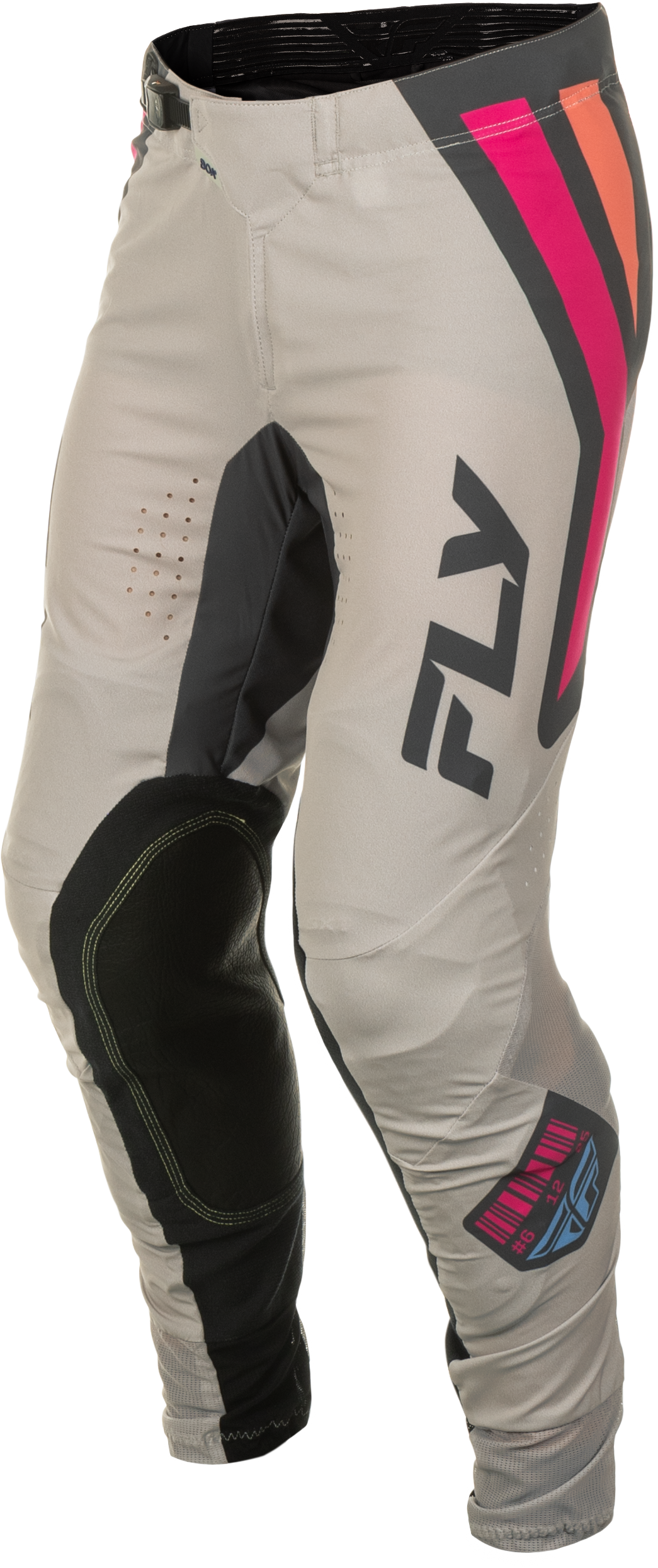 Fly Racing Lite Vice Offroad Pants for Men – Size US 30, Light Grey/Pink/Coral