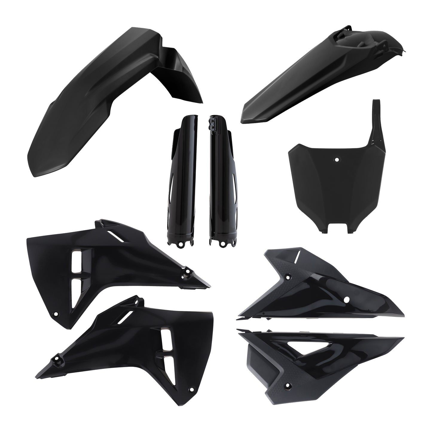ACERBIS Plastic Kit Full Black for Honda CRF Offroad Models - Part #2985980001