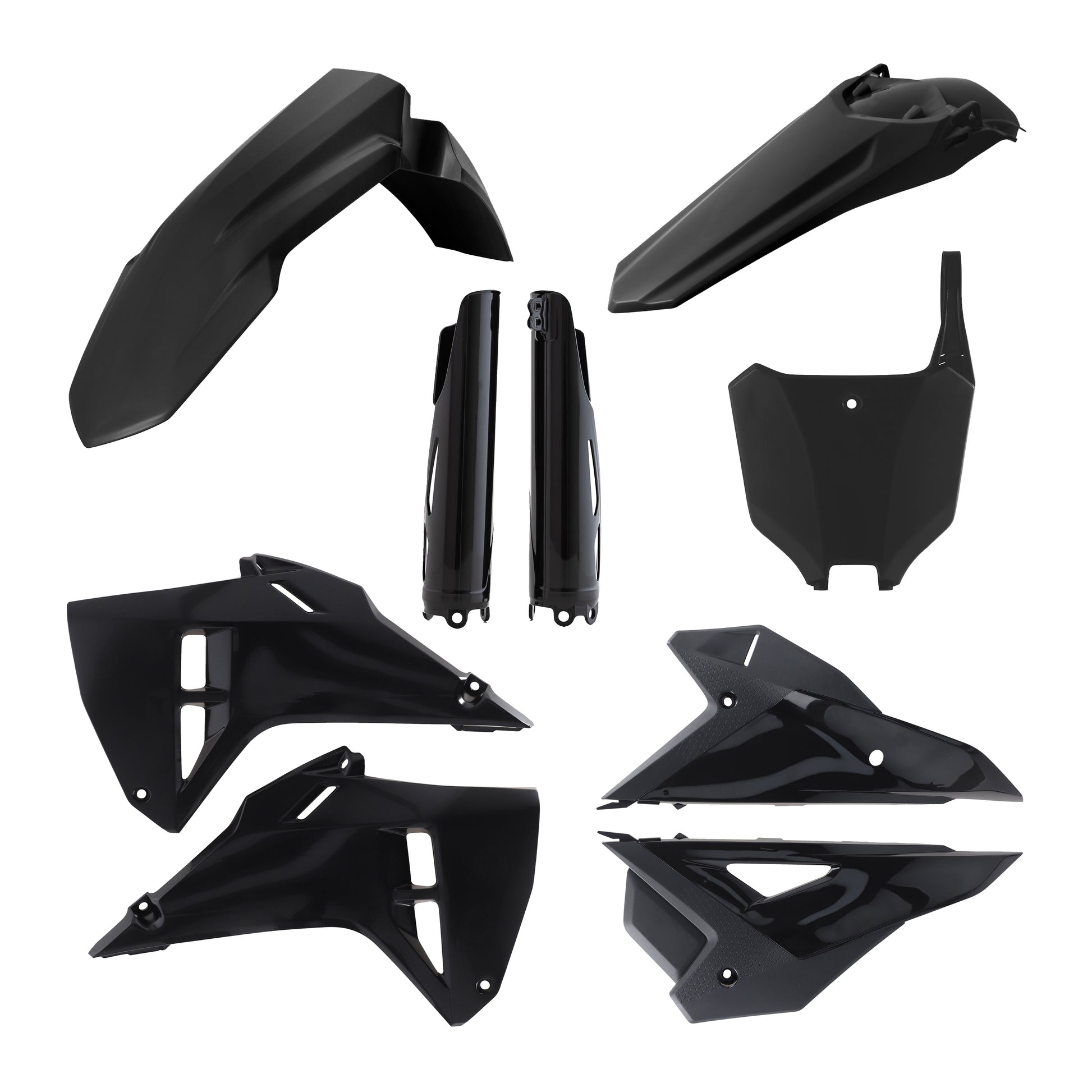 ACERBIS Plastic Kit Full Black for Honda CRF Offroad Models - Part #2985980001