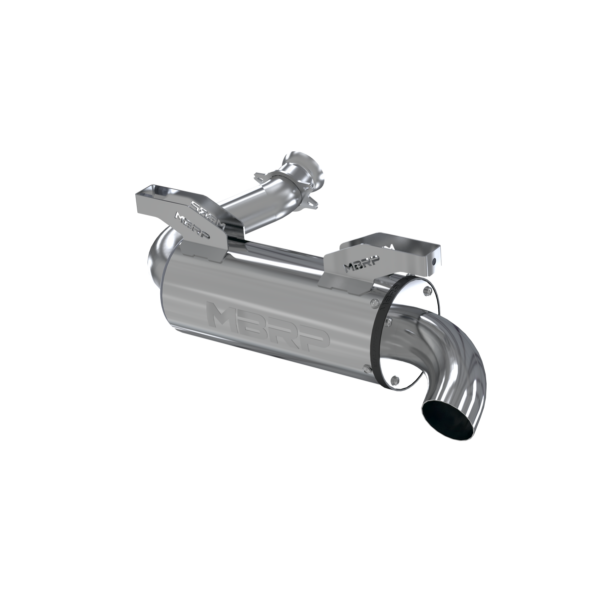 MBRP Part AT-9801PT Single Slip-On Exhaust System with 4.5-Inch Performance Muffler for CF-MOTO ZFORCE 800 EX Series