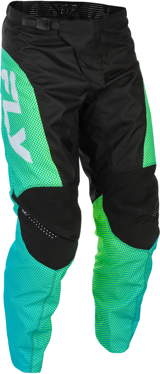 Fly Racing F-16 Offroad Pants Size 30 in Aqua/Black/White – Durable and Comfortable Offroad Riding Gear