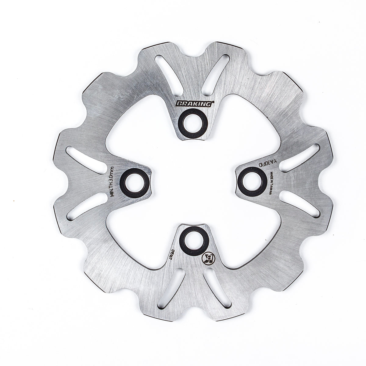 BRAKING Front Wave/Contour ATV/UTV Brake Rotor for Yamaha YFM700R and YFZ450R Models