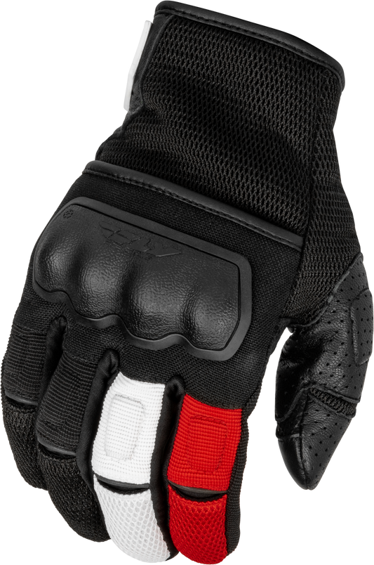 Fly Racing Coolpro Force Gloves Large Black, White & Red - Street Coldweather Gloves for Men