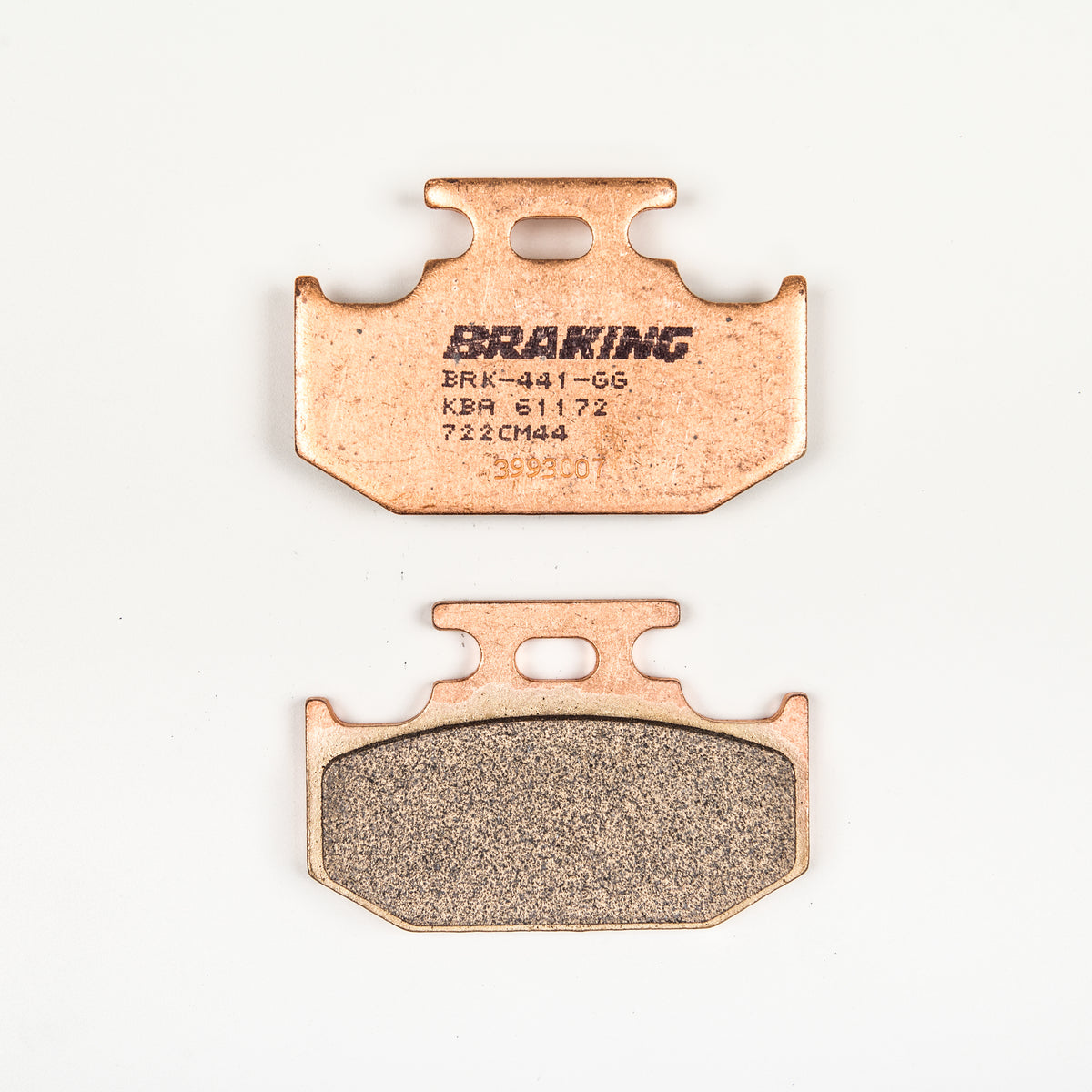 BRAKING Part Number 722CM44 Front Sintered Brake Pad Set for Kawasaki KX250 and KDX 220R