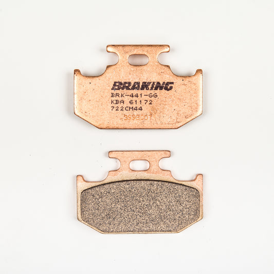 BRAKING Part Number 722CM44 Front Sintered Brake Pad Set for Kawasaki KX250 and KDX 220R