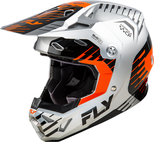 Fly Racing Formula CP Slice Helmet 2X-Large Grey/Orange/Black offroad full-face helmet