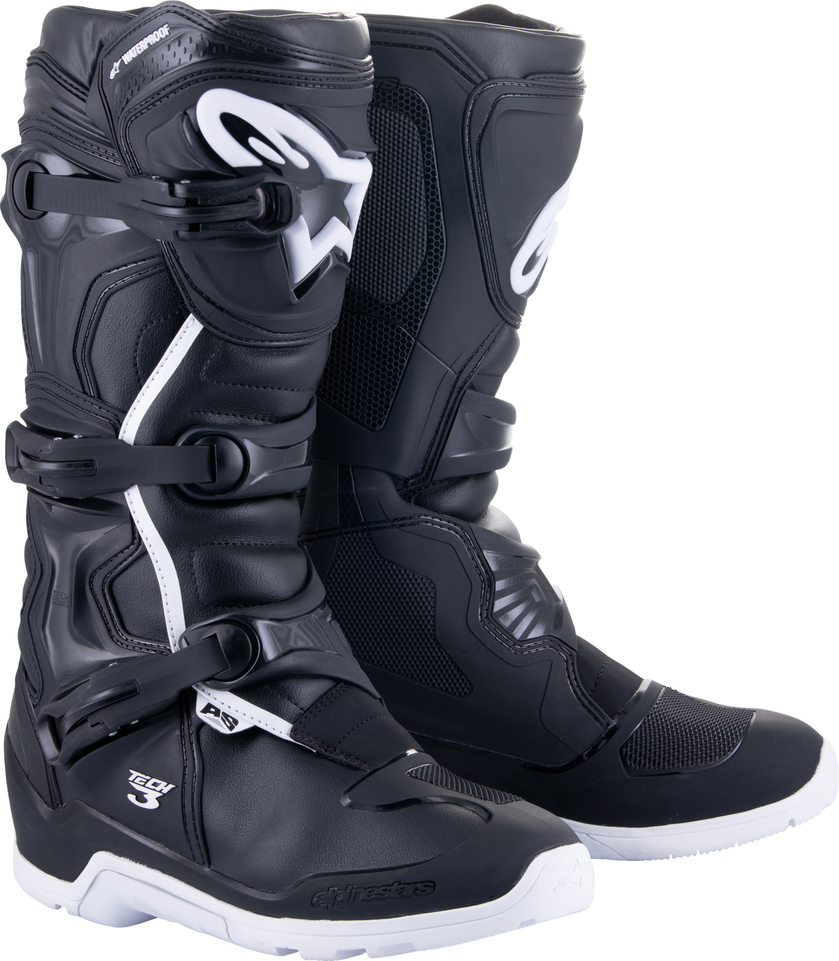 Alpinestars Tech 3 Enduro Waterproof Boots Size 14 Black and White
