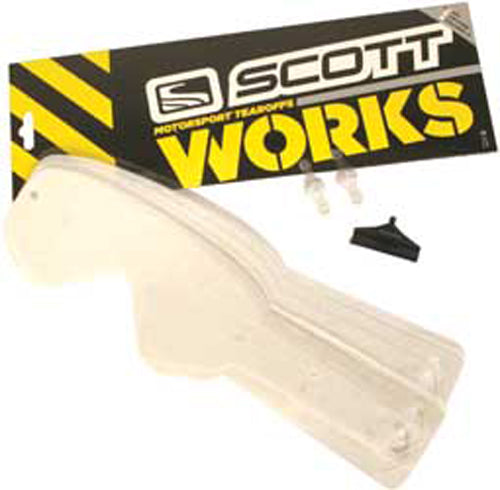 SCOTT 20-Pack Works Tear-Offs for Offroad Eyewear (Part #205159-223)