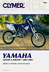 CLYMER Repair Manual for Yamaha YZ250F and WR250F (2001-2003) – Part CM406