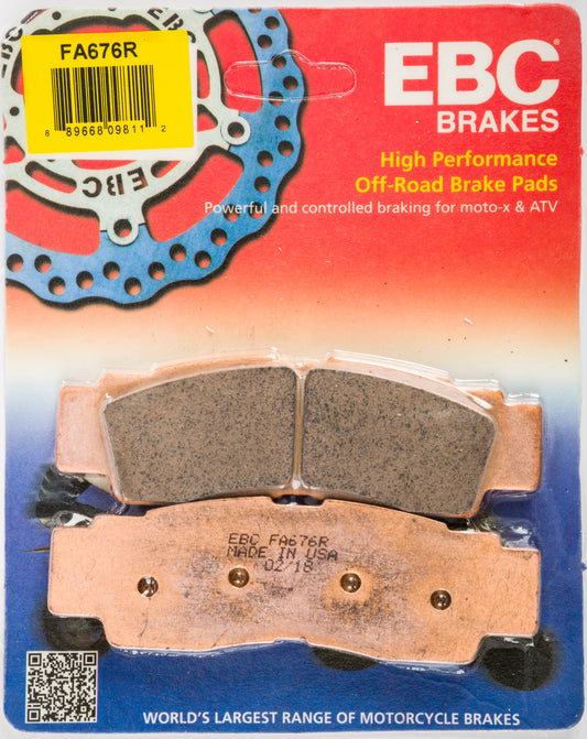 EBC Fa676R Sintered R Series Brake Pads for Yamaha YXZ 1000 R and SE