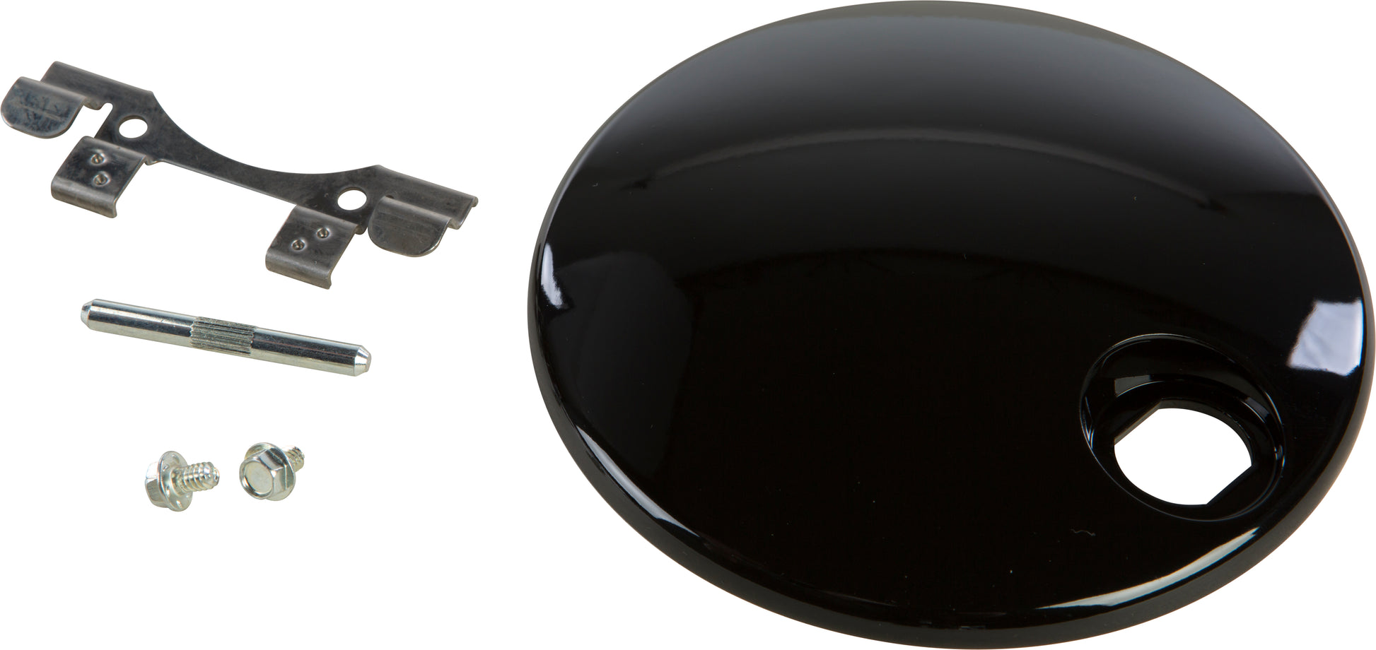 HardDrive Fuel Tank Console Doors for V-Twin Motorcycles in Gloss Black - Part 301061