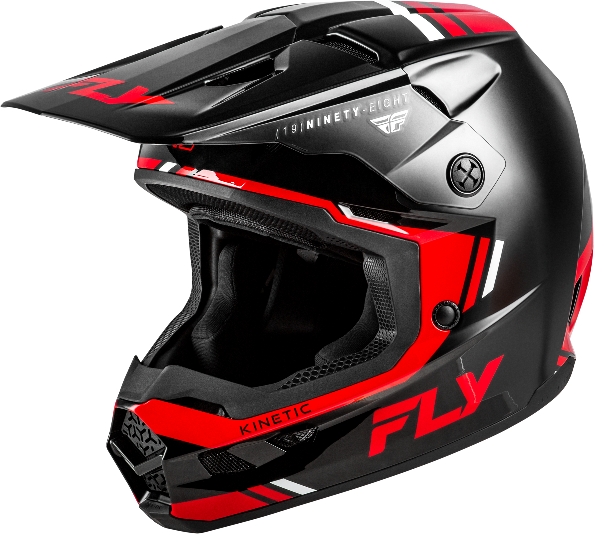 Fly Racing Kinetic Verdict Helmet 2X-Large Black/Red/White for Off-Road Motorcycling