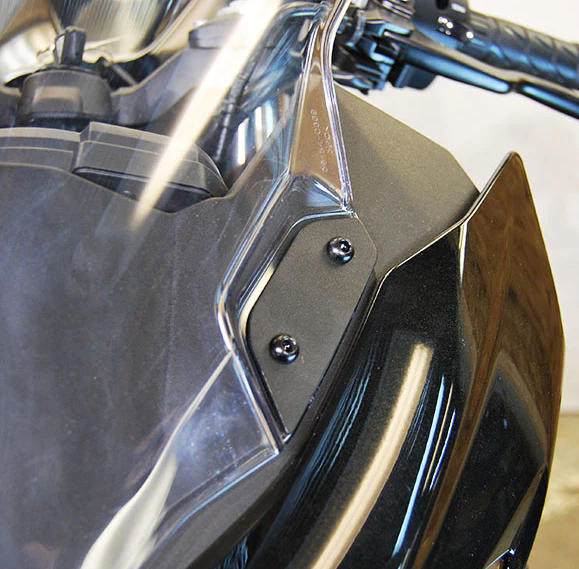 NEW RAGE CYCLES N-400-MBO Mirror Block Off Plates for Kawasaki Ninja 400 (2018-2023)