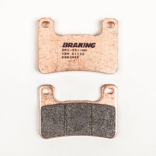 BRAKING Part Number 898CM55 Rear Sintered Metal Brake Pad Set for Suzuki GSX-R1300 Hayabusa and Kawasaki Z1000