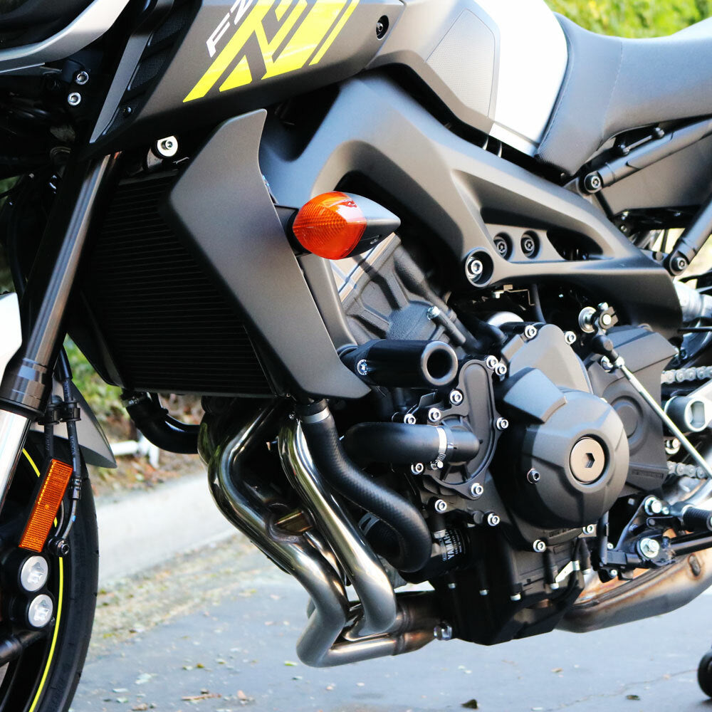 Shogun Motorsports Black Frame Sliders for Yamaha FZ-09 and MT-09 – Part #750-6429