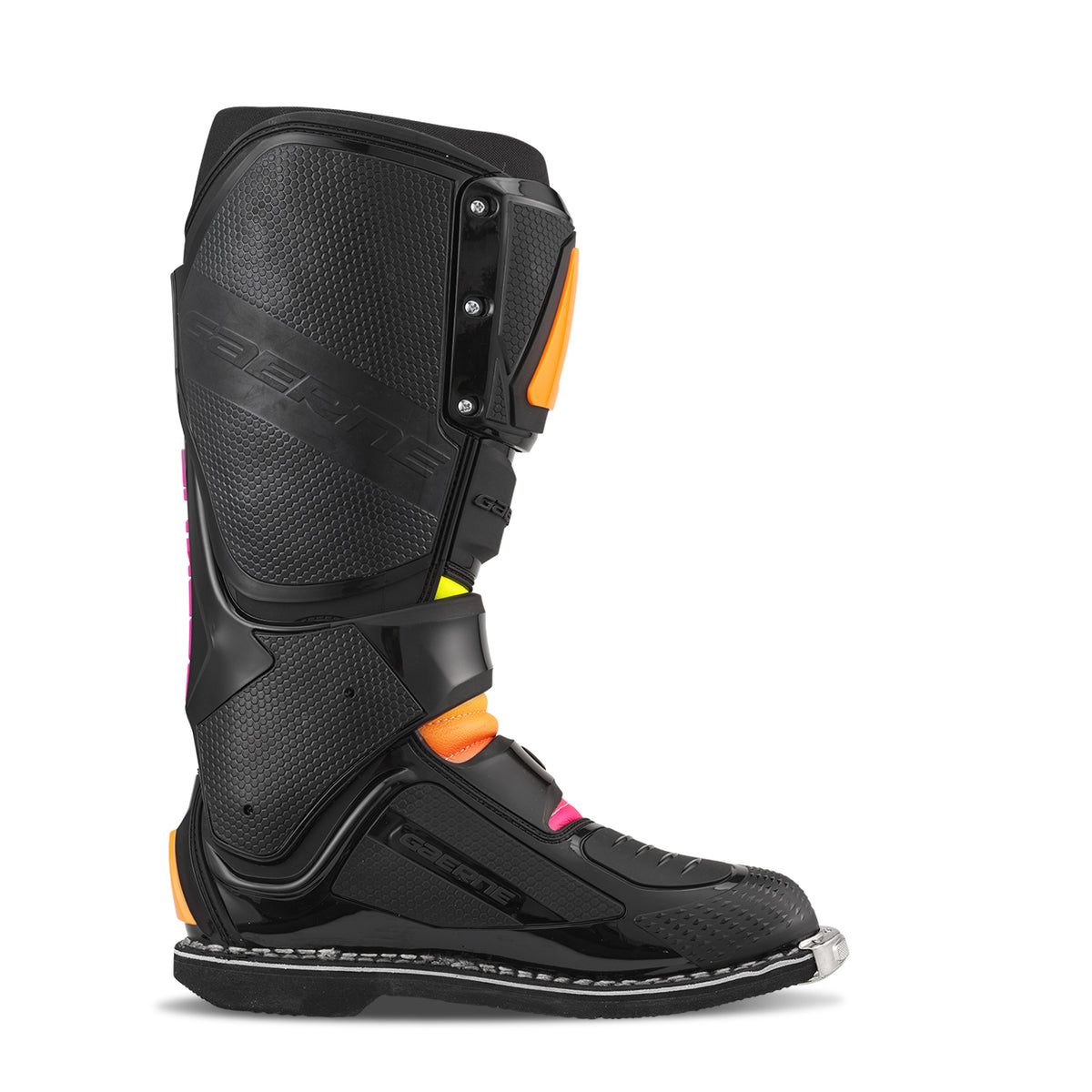 Gaerne SG-12 Offroad Motorcycle Boots Black/Orange/Pink Size 9