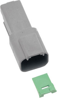 NAMZ CUSTOM CYCLE Deutsch DT Series 2-Wire Grey Connector (Part DR-2G)