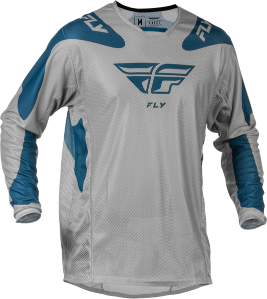 Fly Racing Kinetic Mesh Offroad Jersey Small Grey/Blue