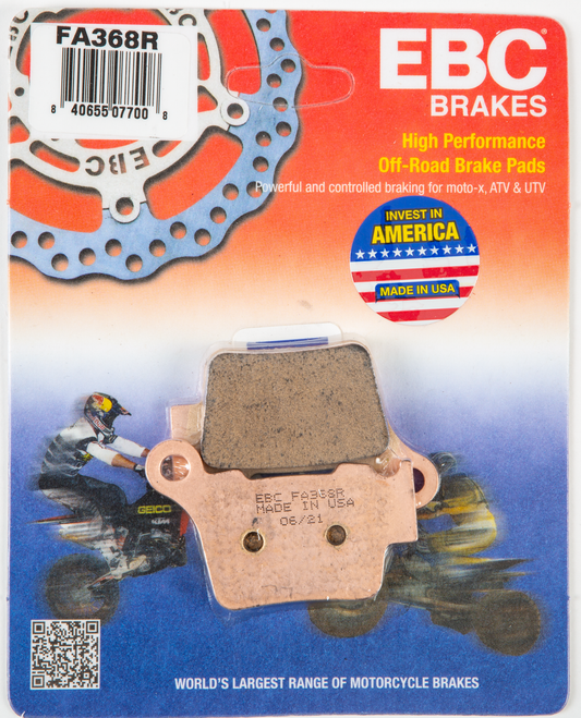 EBC FA368R Brake Pads for Harley-Davidson, Husqvarna, KTM - Street Performance