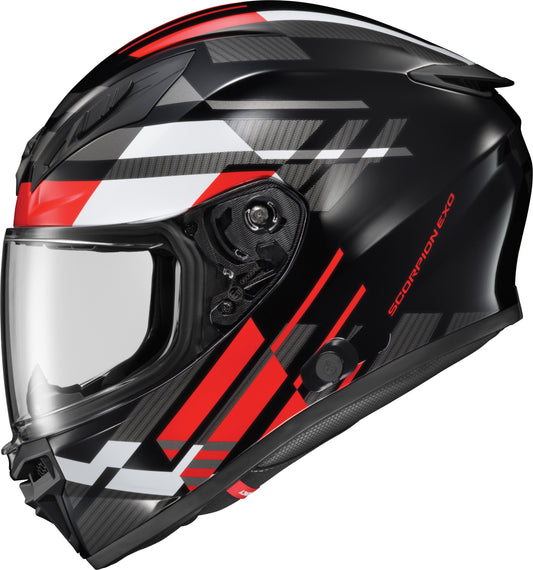 Scorpion EXO Exo R430 Full Face Helmet in Paradox Red, Medium – DOT and SNELL Approved Street Helmet
