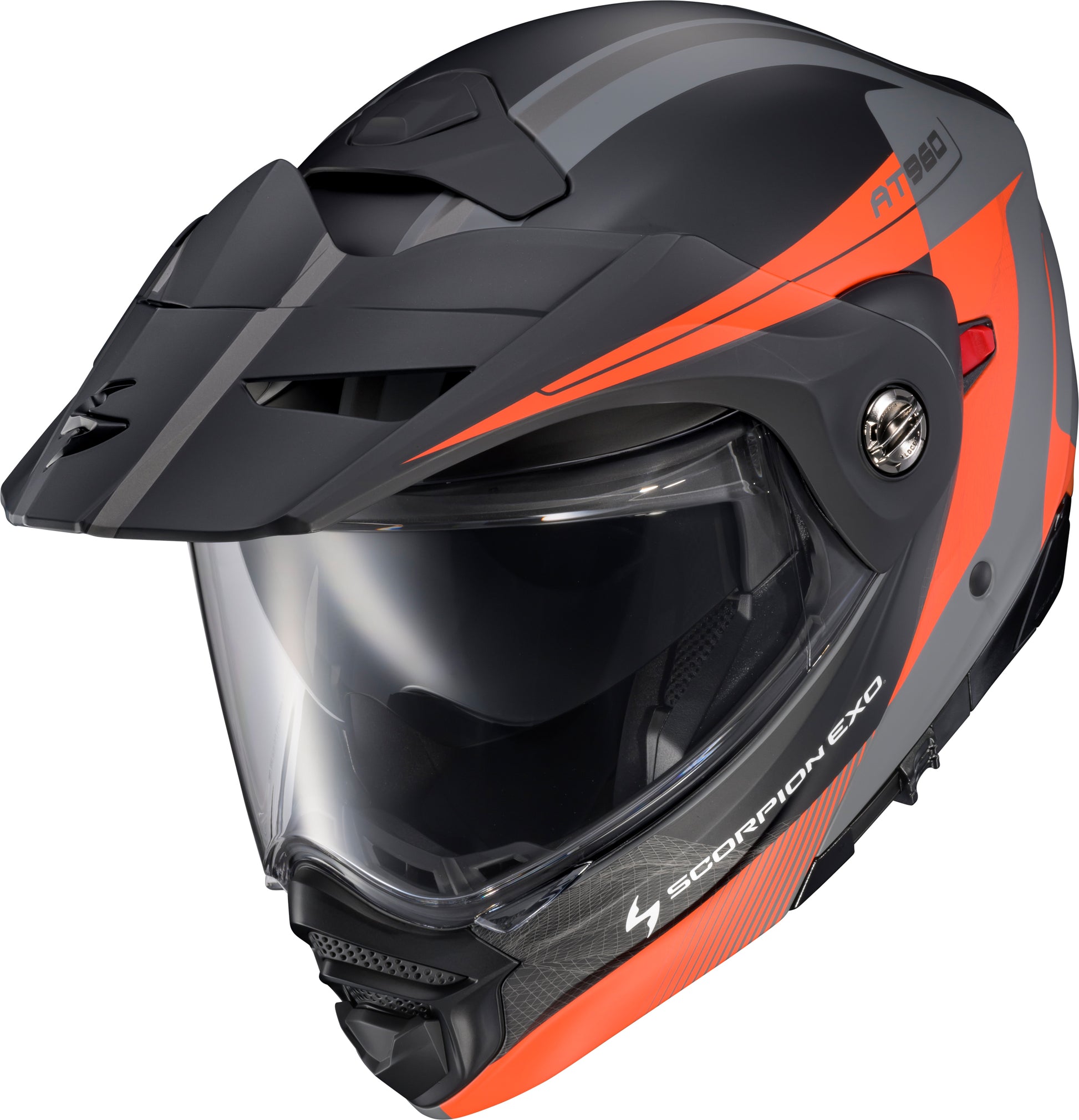 Scorpion EXO Exo AT960 Modular Helmet Topographic 2 Orange/Grey 3X-Large