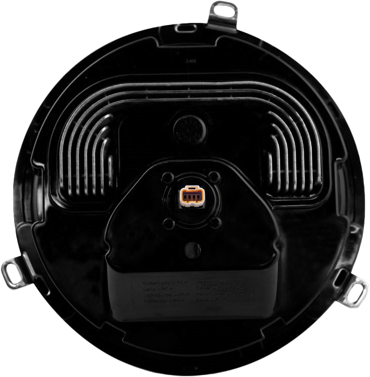 KOSO 28-61024 7-inch Zenith LED Headlight with H4 Plug for Harley Davidson Motorcycles