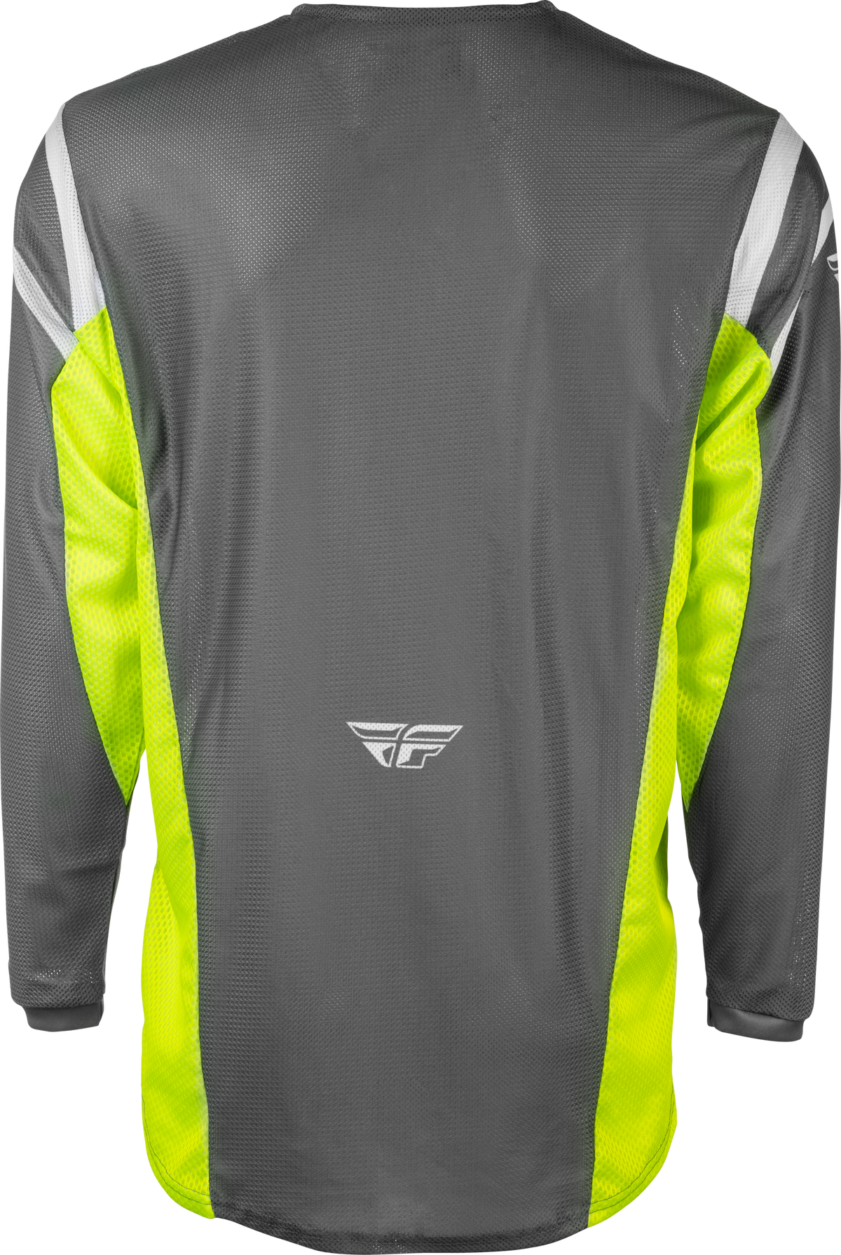 Fly Racing Kinetic Mesh Center Jersey for Offroad X-Large in Grey/White/Hi-Vis