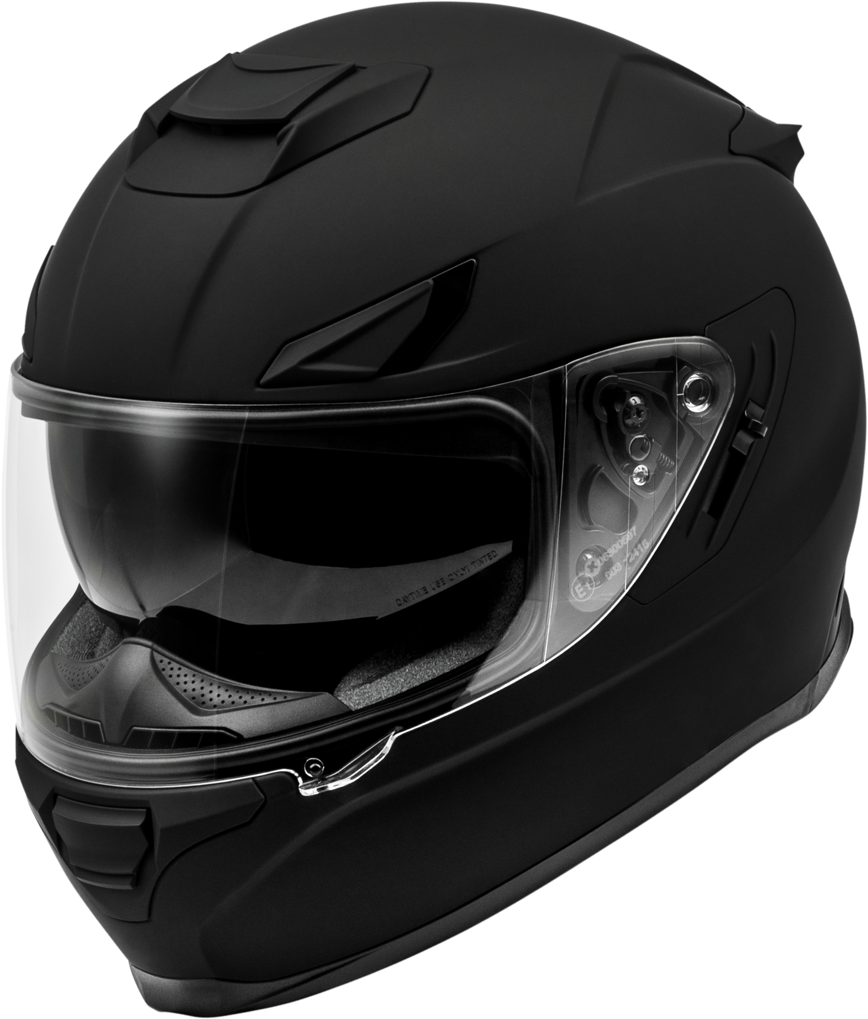 Fly Racing Sentinel Solid Helmet in Matte Black, Small - Street Full-Face Design with Advanced Safety Features