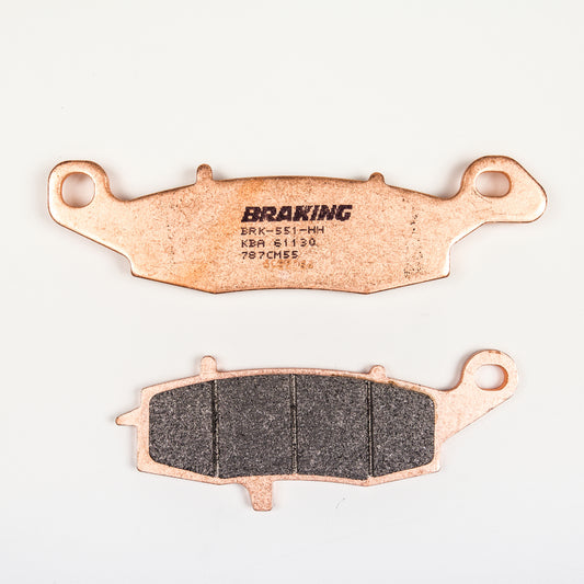 BRAKING Part Number 787CM55 Front Sintered Metal Brake Pads for Kawasaki and Suzuki Motorcycles