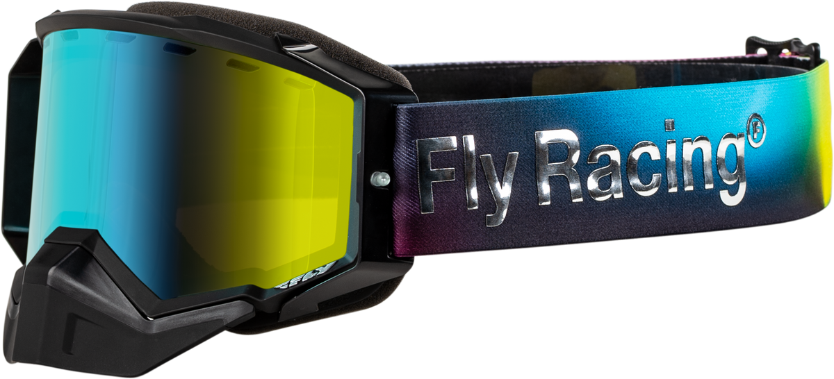 Fly Racing Zone Elite Snow Goggle with Amber Mirror/Polarized Smoke Lens