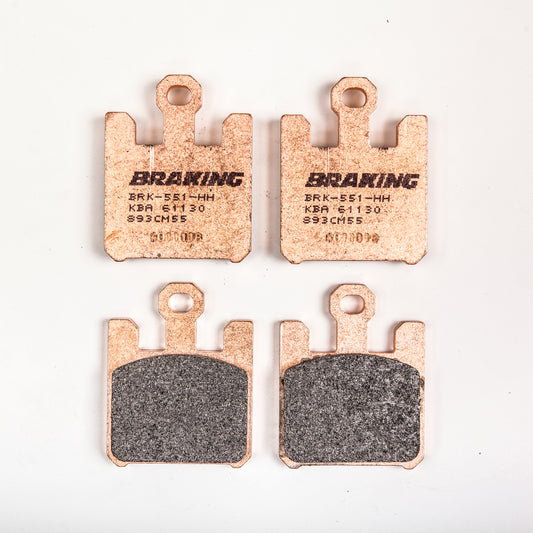 BRAKING Part Number 893CM55 Front Sintered Metal Brake Pad Set for Kawasaki Motorcycles