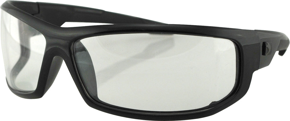 Bobster AXL Sunglasses with Clear Lenses – Impact-Resistant Polycarbonate Frame and 100% UV Protection