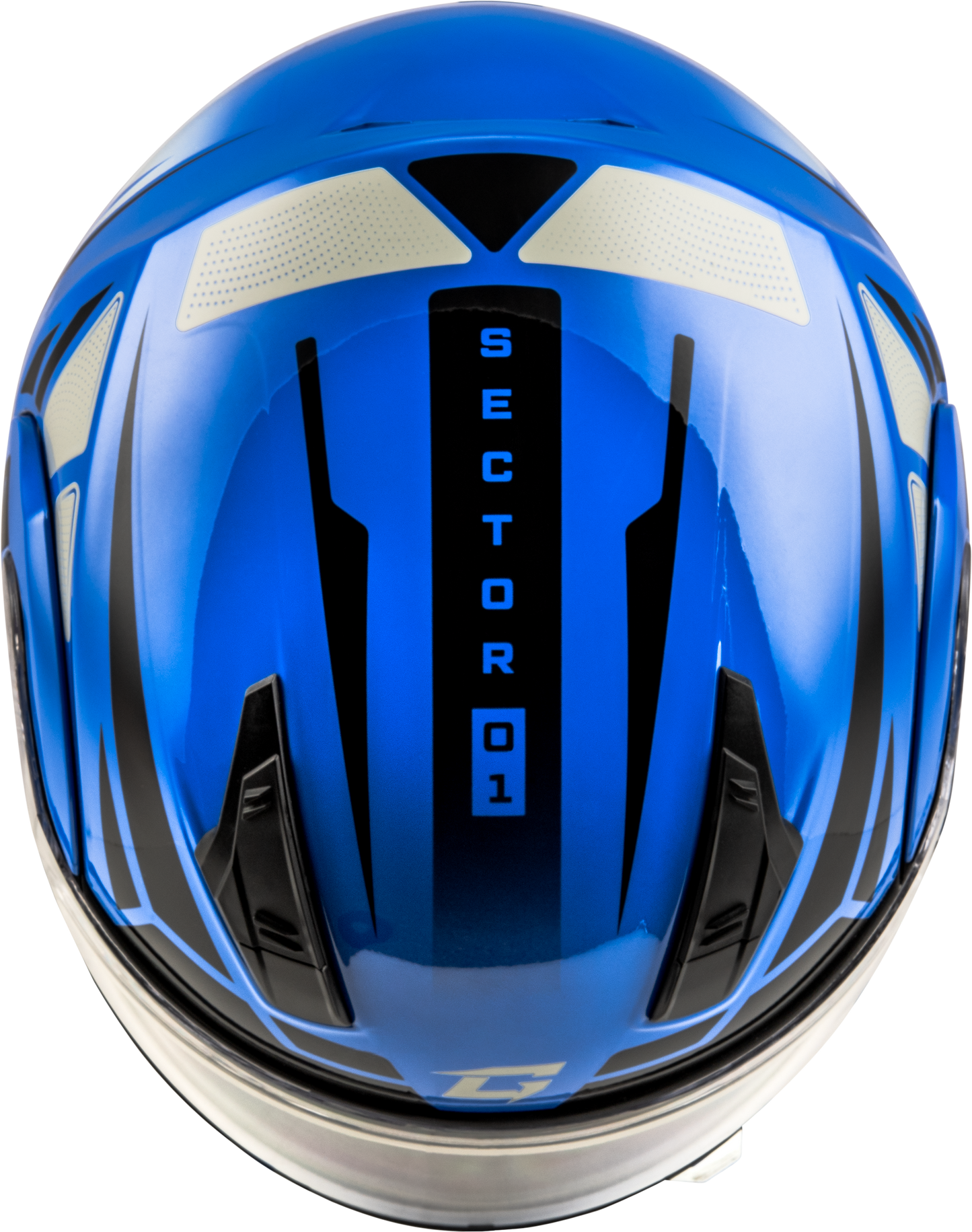 GMAX MD-04 Sector Modular Helmet Blue/Black Large – Lightweight Street Helmets with Advanced Ventilation and UV Protection