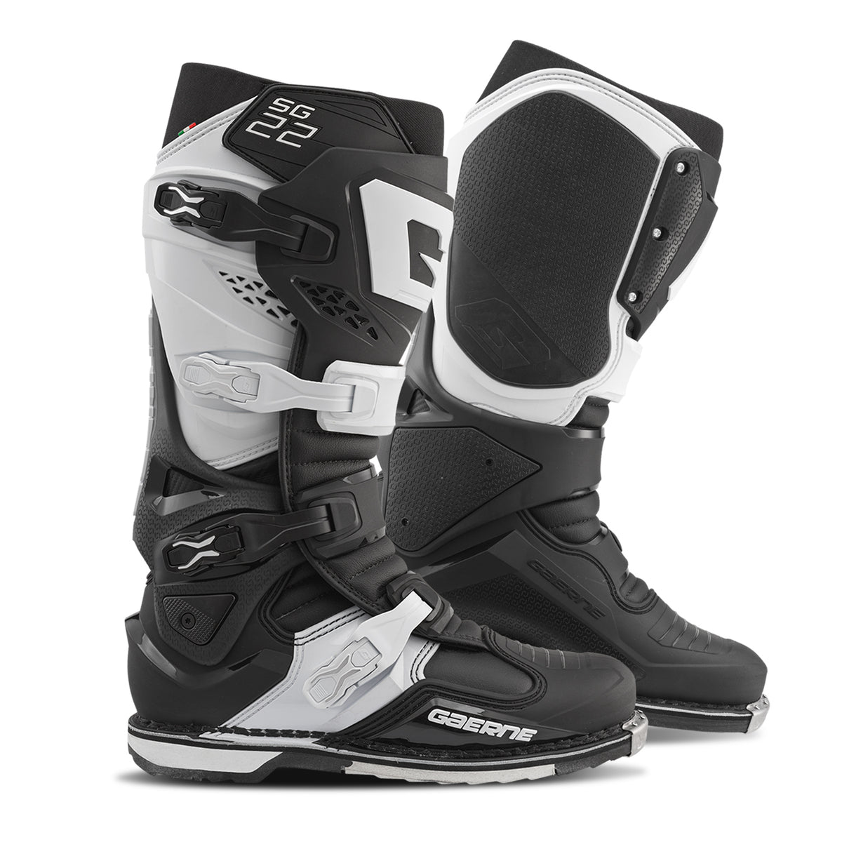 Gaerne SG.22 Offroad Boots in Black and White, US Size 10