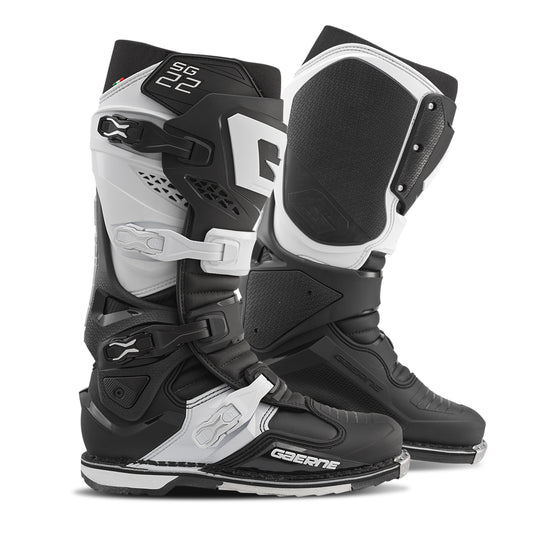 Gaerne SG.22 Offroad Boots in Black and White, US Size 10