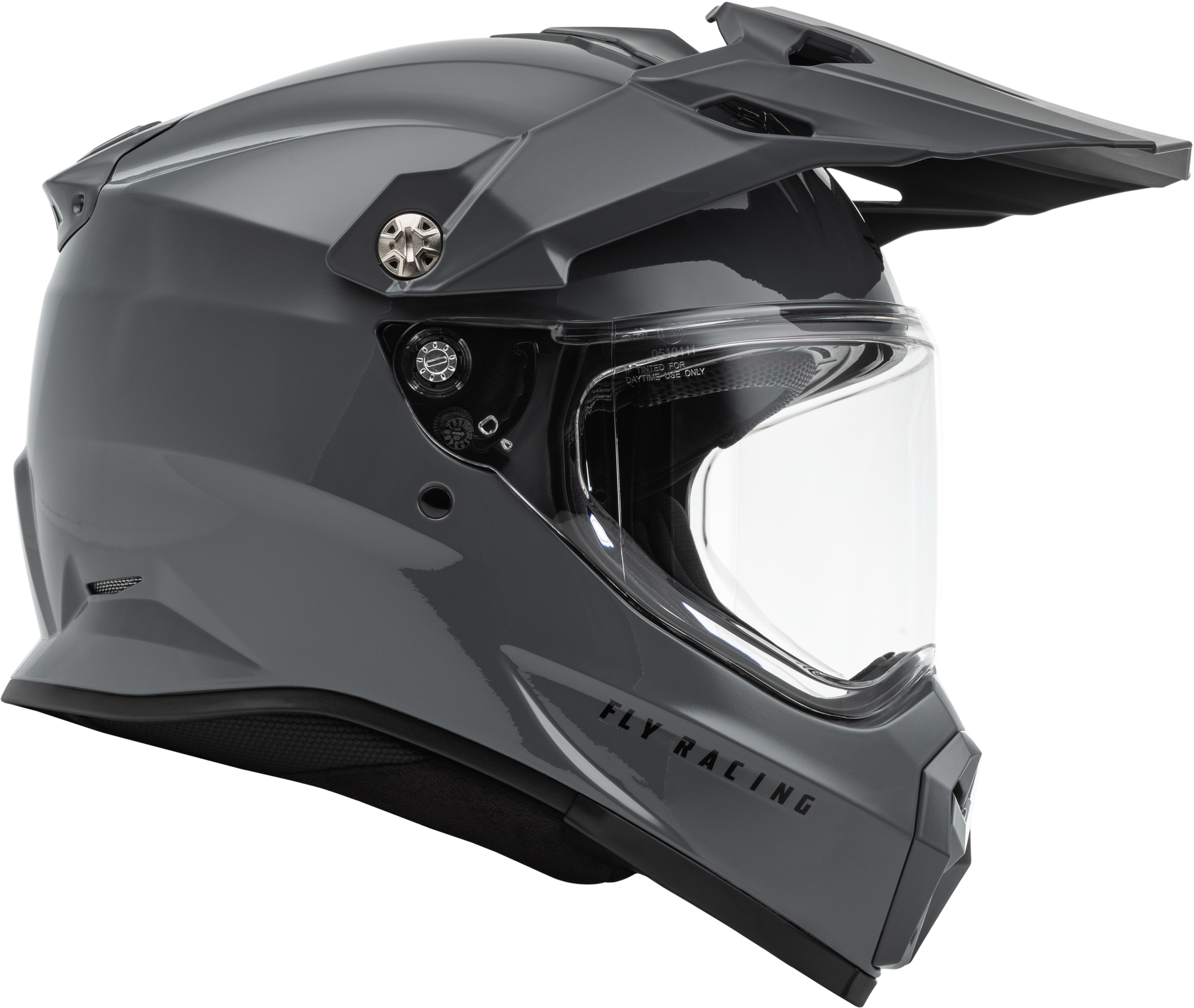 Fly Racing Trekker Solid Helmet Grey Large – Full-Face Street Motorcycle Helmet with Advanced Safety Features