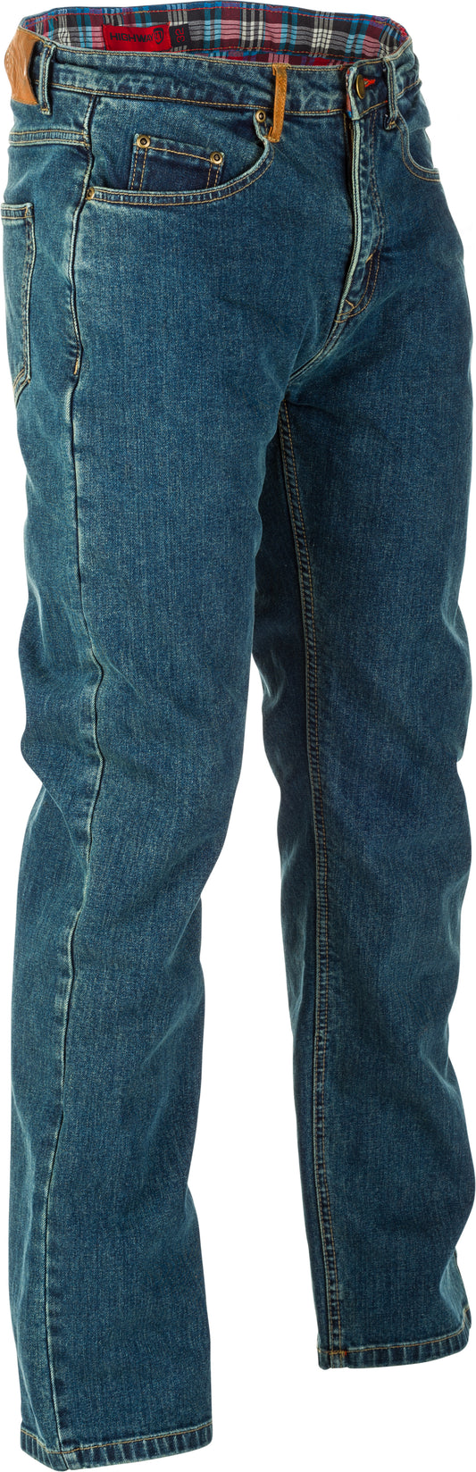 Highway 21 Blockhouse Jeans Oxford Blue Size 42 – Reinforced Motorcycle Pants with CE Armor