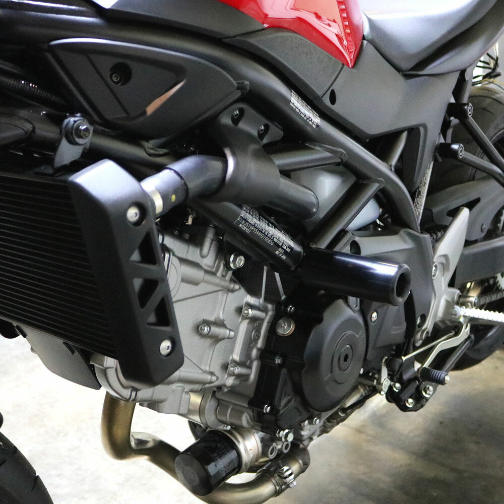 Shogun Motorsports Black Frame Sliders for Suzuki SV650 (2017-2023)