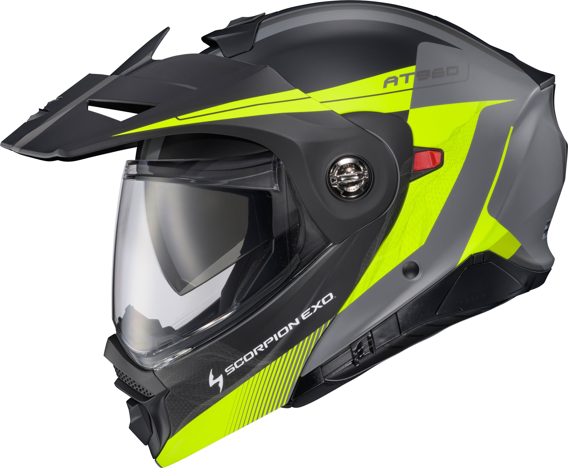 Scorpion EXO EXO-AT960 Modular Helmet Topographic 2 Hi-Vis Grey X-Large