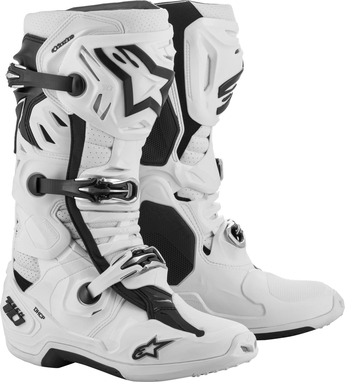 Alpinestars Tech 10 Supervented Offroad Motorcycle Boots White US 8