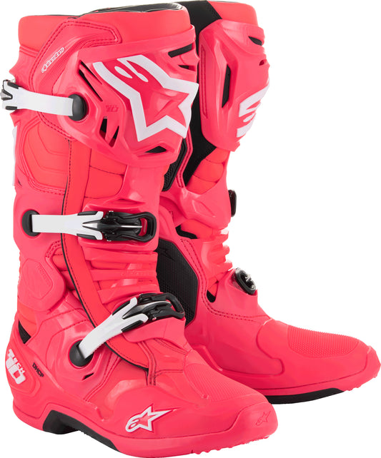 Alpinestars Tech 10 Offroad Motorcycle Boots Diva Pink/White US 7