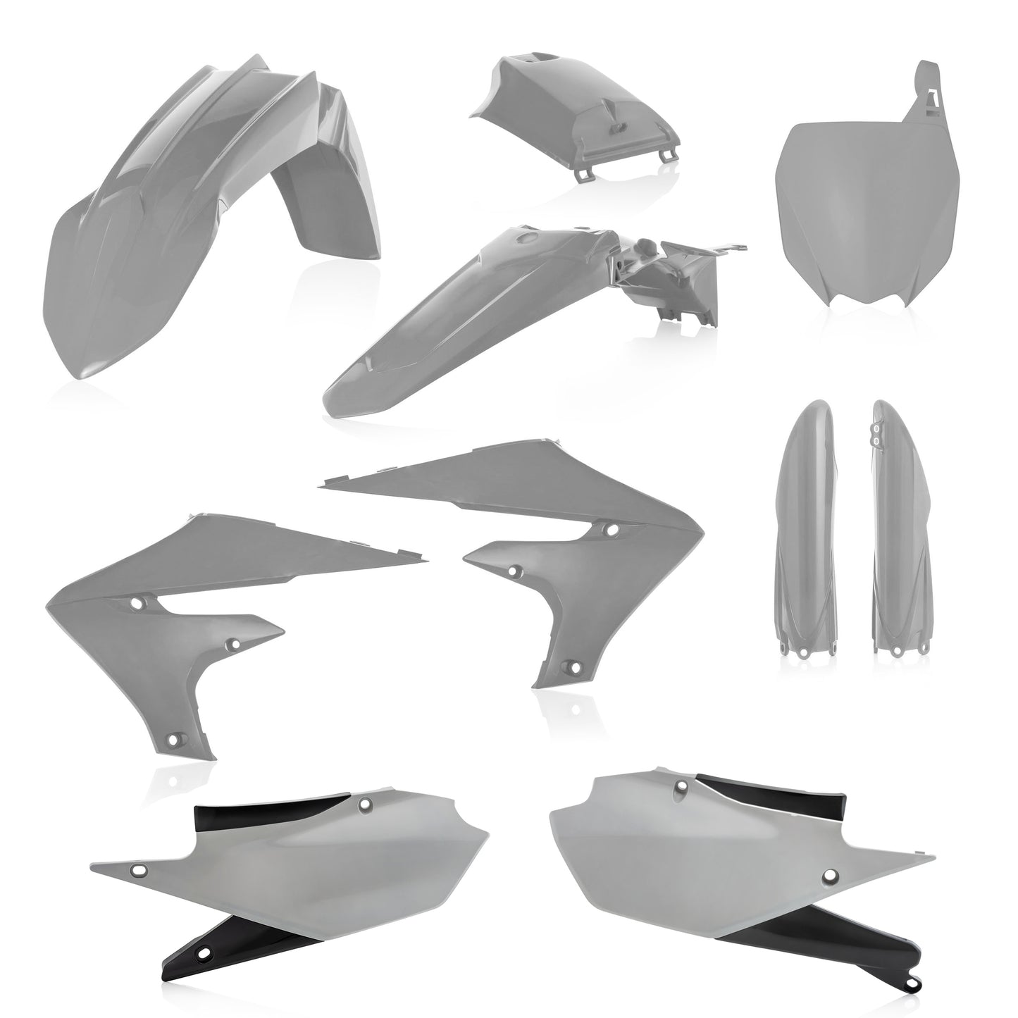 Acerbis Full Plastic Kit Grey for Yamaha YZ Models (2018-2021)