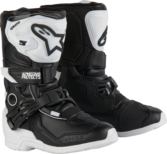Alpinestars Tech 3s Kids Boots White/Black Size 12 – Youth Offroad Footwear